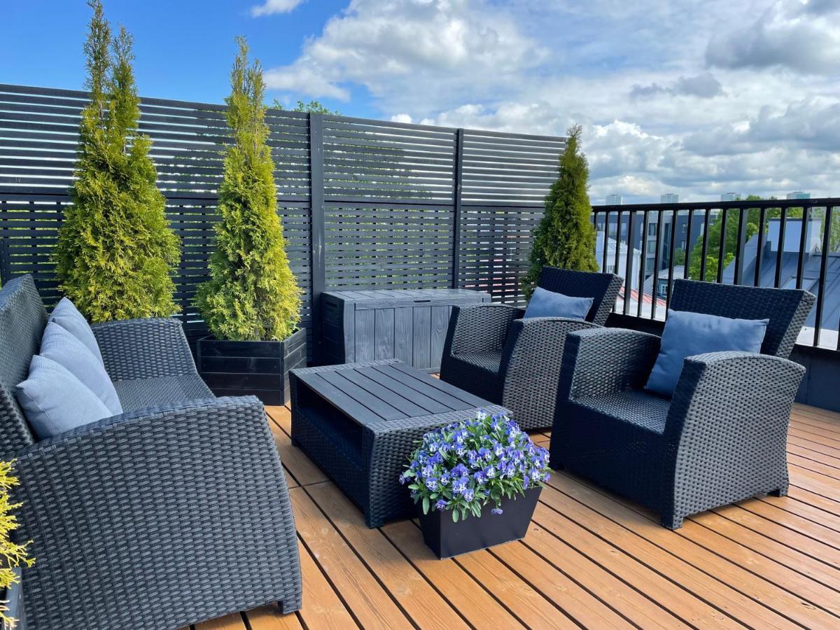 City Terrace Apartment Avangard - Large Private Roof Terrace Reval Exterior foto